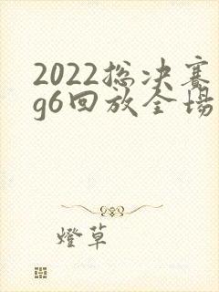 2022总决赛g6回放全场完整版中文