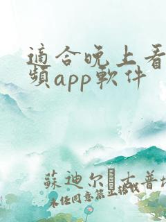 适合晚上看的视频app软件