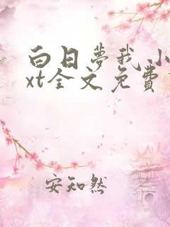 白日梦我小说txt全文免费下载