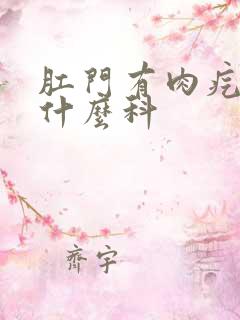 肛门有肉疙瘩挂什么科