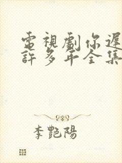 电视剧你迟到的许多年全集免费观看
