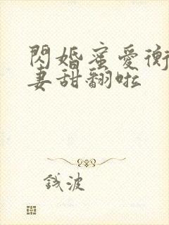 闪婚蜜爱衡爷宠妻甜翻啦
