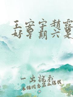 王安宇赵露思你好星期六是哪一期