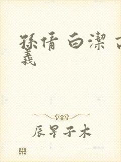 孙倩 白洁 高义