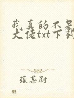 我真的不是修仙大佬txt下载