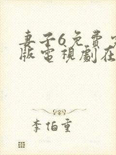 妻子6免费完整版电视剧在线