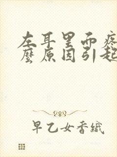 左耳里面疼痛什么原因引起