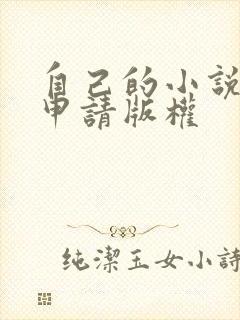 自己的小说怎么申请版权