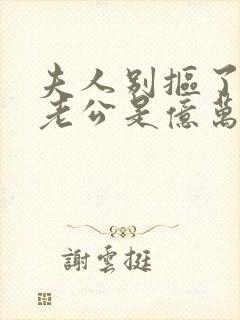 夫人别抠了,你老公是亿万总裁