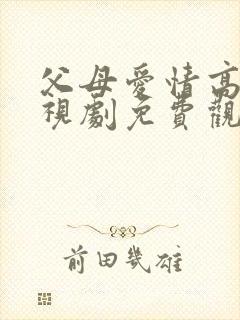 父母爱情高清电视剧免费观看完整版