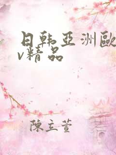 日韩亚洲欧美av精品