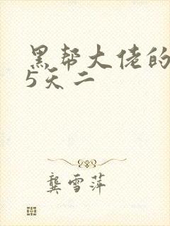 黑帮大佬的365天二