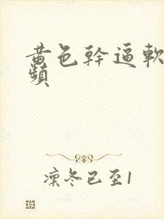 黄色干逼软件视频