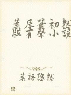 叶辰萧初然完整版有声小说