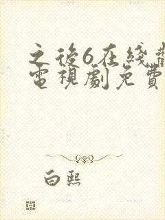 之后6在线观看电视剧免费高清美剧