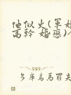 他似火(军婚 高干 婚恋)全文免费阅读