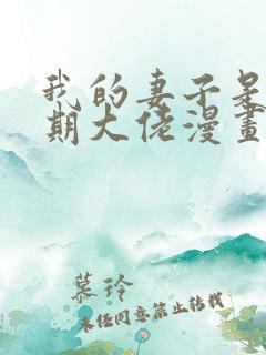 我的妻子是大乘期大佬漫画