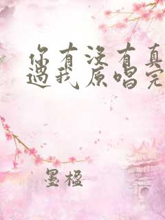 你有没有真的爱过我原唱完整版