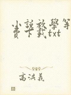 小说放学等我免费下载txt