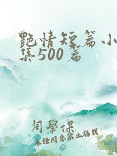艳情短篇小说合集500篇