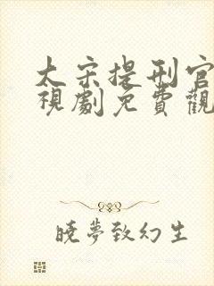大宋提刑官2电视剧免费观看