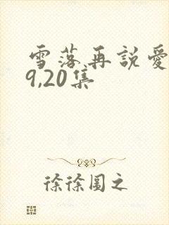雪落再说爱你19,20集