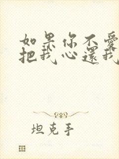 如果你不爱我就把我心还我什么歌