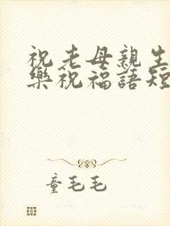 祝老母亲生日快乐祝福语短句