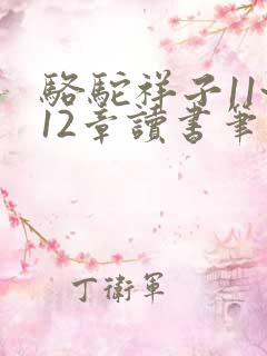 骆驼祥子11~12章读书笔记