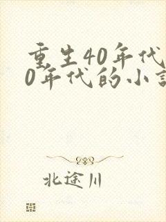 重生40年代50年代的小说