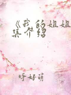 《我的姐姐》剧集介绍