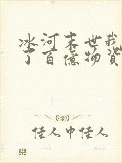 冰河末世我囤积了百亿物资完整版