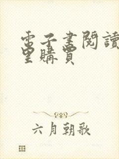 电子书阅读器哪里购买