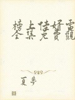 榜上佳婿电视剧全集免费观看高清