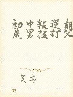 初中叛逆期15岁男孩打父母