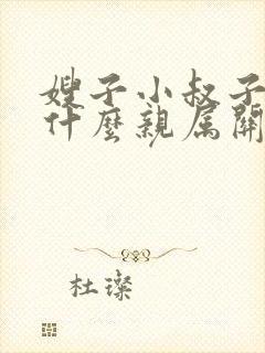 嫂子小叔子属于什么亲属关系