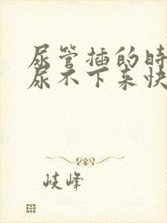 尿管插的时间长尿不下来快速解决办法