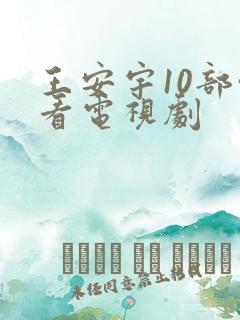 王安宇10部必看电视剧