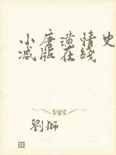 小唐璜情史未删减版在线