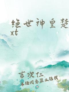 绝世神皇楚风txt