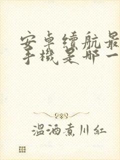 安卓续航最好的手机是哪一款