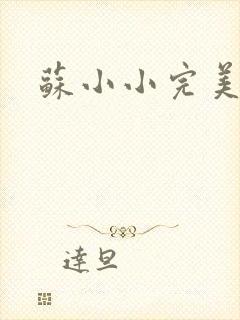 苏小小完美犯罪