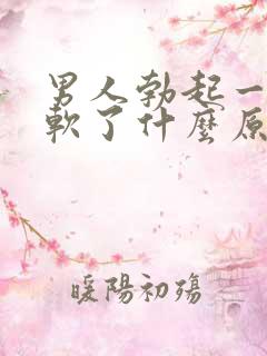 男人勃起一会就软了什么原因