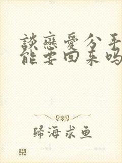 谈恋爱分手钱还能要回来吗