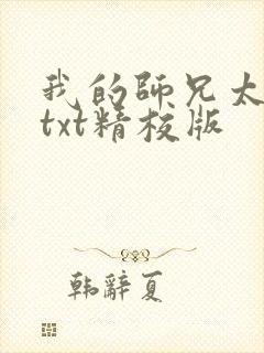 我的师兄太稳健txt精校版