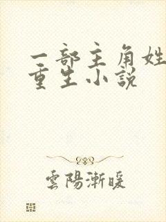 一部主角姓陈的重生小说