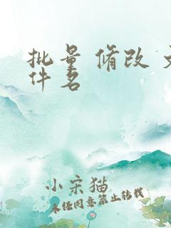 批量 修改 文件名