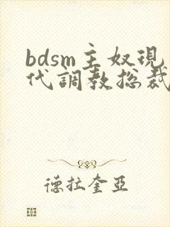 bdsm主奴现代调教总裁文