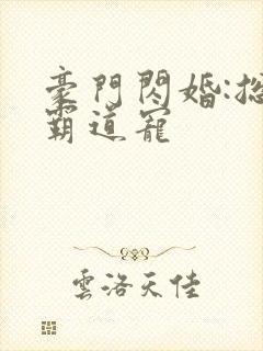 豪门闪婚:总裁霸道宠