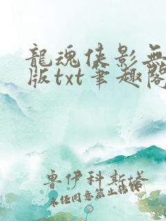 龙魂侠影无删减版txt笔趣阁